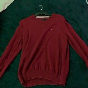 Red tommy sweater